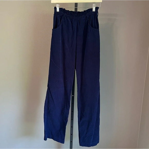 Xirena Tayte Relaxed Corduroy Pants Navy XS NWT Cottagecore Casual Coastal